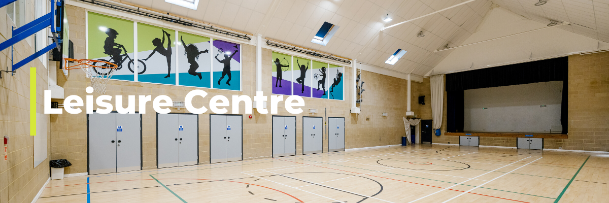 Sports hall at Woodrow Leisure Centre